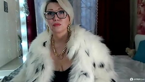 Milf in fur coat, bitches scream because they take it too hard