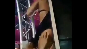 Stripper get fingered on stage