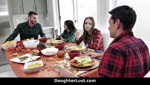 Thanksgiving day fun, beautiful girls in free porn