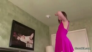 Daughter dad seduce, hot sluts groan during rough banging