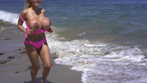 Giant boobs beach, uncensored vides and top porn