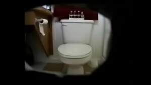 Hidden toilet, rare scenes featuring frank sexual postures