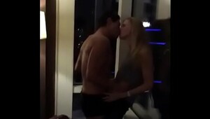 Bigtit blonde wife takes two men in hotel sextape