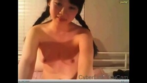 Dont miss this drunk asian teen having sex with a bunny on live webcam
