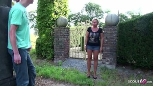 German mom catches her son wanking