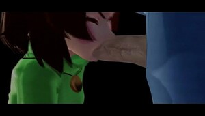 Chara x frisk, hotties in sensual sex moves